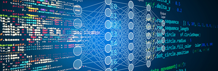 Data science screen graphic